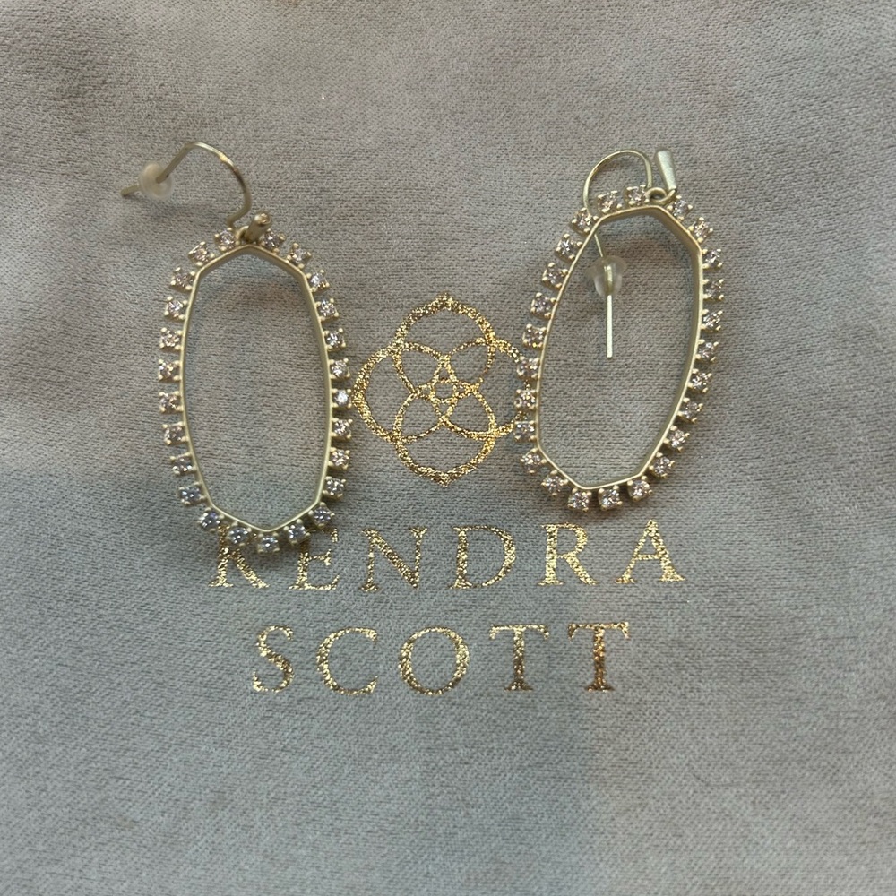 Kendra Scott Gold Oval Earrings